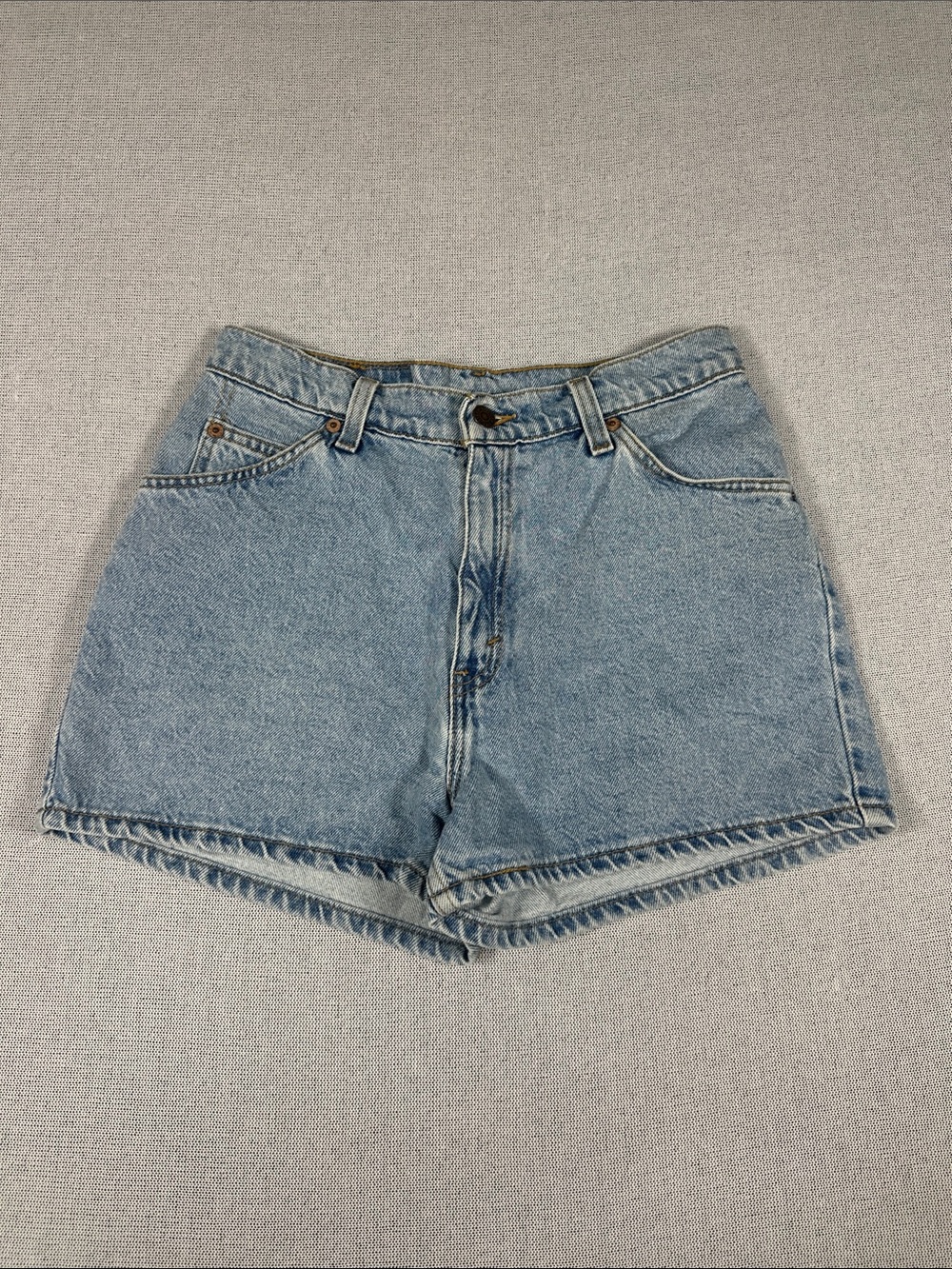 Levi's Jean Shorts Orange Tab Woman’s 11 Blue Denim 912 Slim Fit Vintage 90s 80s